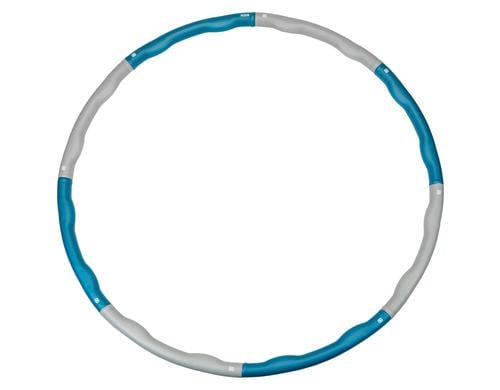 KOOR Hula Hoop Hono 1.5 kg / 8-Segmente grau-blau, 100cm Durchmesser