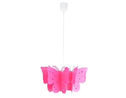 Nve Hngelampe KIT E27 pink Schmetterling