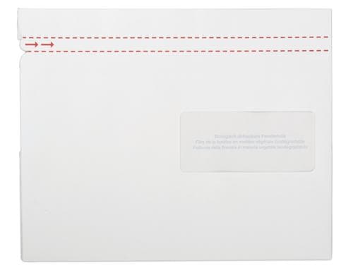 Elco Quick Vitro Dokumententaschen weiss aus Papier, C5, Fenster rechts, 250 Stck