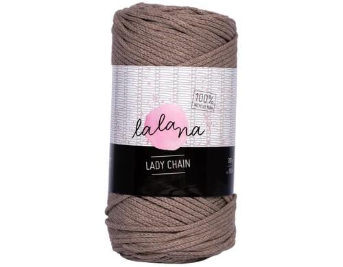lalana Wolle Lady chain coffee 200 g, ca. 100 m
