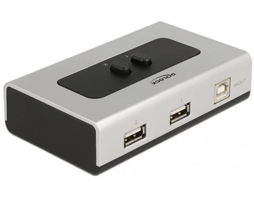 Delock 2Port USB2.0 Switchbox manueller USB2.0 Umschalter