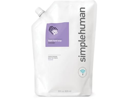 Simplehuman Schaumhandseife Nachfllbeutel Lavendel, 828 ml, feuchtigkeitsspendend