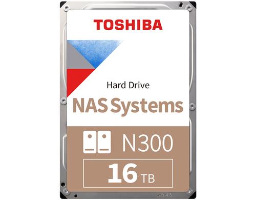 Toshiba N300 16TB SATA 6GB/s, 24x7, 7200rpm, 512MB Cache, CMR