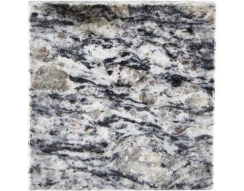 Villa Untersetzer Granit weiss/braun 1 Stk., LxBxH: 10x10x1.5cm