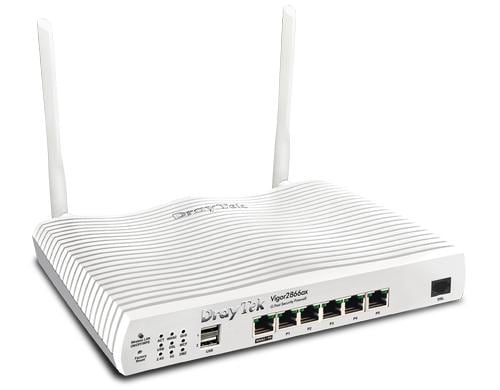 DrayTek Vigor 2866ax: Gfast Modem-Firewall 5xGE, 32xVPN, USB, CF, WiFi-6