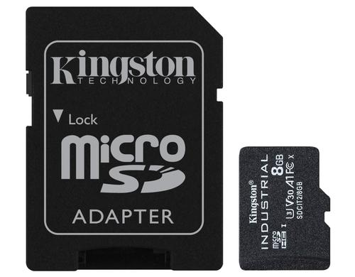 micro SDHC Industrial Trade 8GB UHS-I Class 10 + SD Adapter