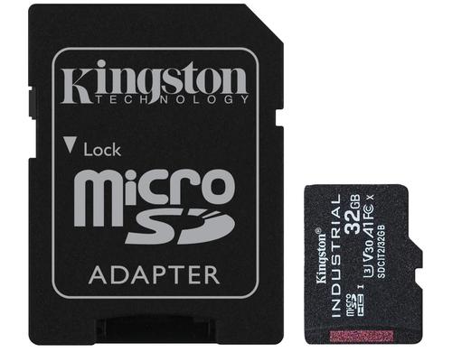 micro SDHC Industrial Trade 32GB UHS-I Class 10 + SD Adapter