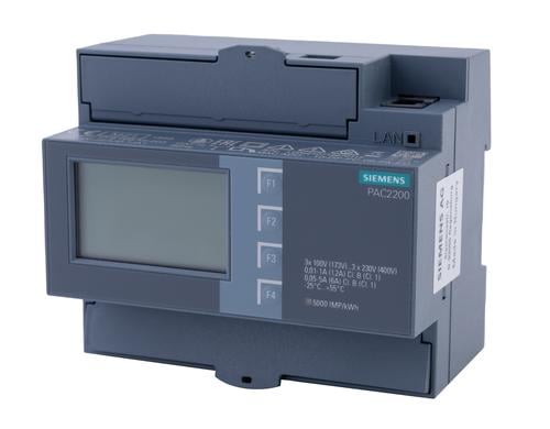 Siemens Meter MID LAN 7KM2200-2EA30-1JA1 bis 5 A, Stromwandler, 3 phasig, Modbus TCP