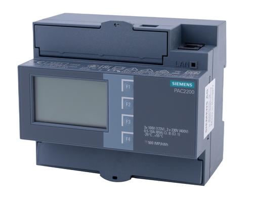 Siemens Meter MID LAN 7KM2200-2EA40-1JA1 bis 5 A, Direktmes., 3 phasig, Modbus TCP