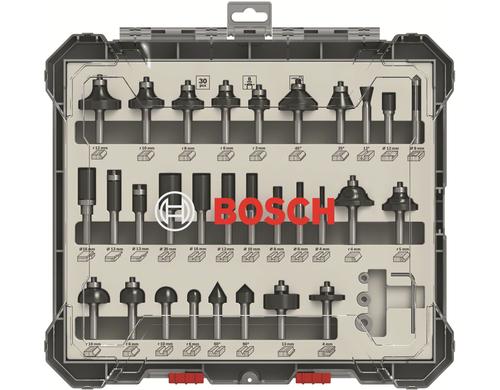 Bosch Professional Frser-Set 30 Teilig, 8-mm-Schaft
