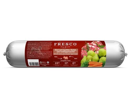 Fresco Nassfutter Wurst Rind mit Karotten, 400 g