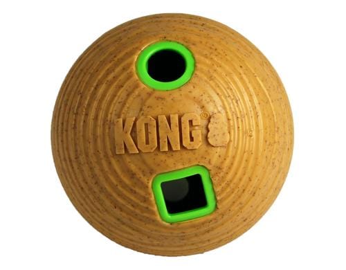 Kong Bamboo Feeder Ball 12cm, 370 g, Gelb