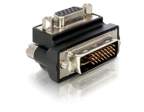 Adapter DVI-I Stecker auf VGA Buchse 90 90 Grad Winkeladapter Duallink 24+5