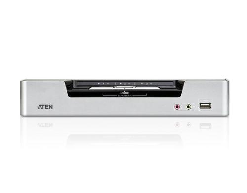 Aten CS1642: Dual-View DVI KVM Switch,2Port DVI&VGA support(2048x1536), Audio,2xUSB-Hub