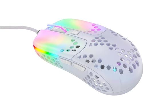 Xtrfy MZ1 RGB Ultra-Light,white-transparent USB, Pixart 3389,16'000 dpi