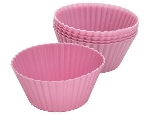 Zenker Muffinfrmchen rosa 6Stk. Silikon, 45-70x30mm, 6Stk