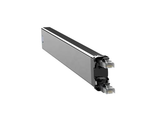Patchbox 365 Kassette C6A UTP Schwarz 0.8m Slimpatchkabel, passend PBXFRAME365