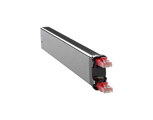 Patchbox 365 Kassette C6A UTP Rot 0.8m Slimpatchkabel, passend PBXFRAME365