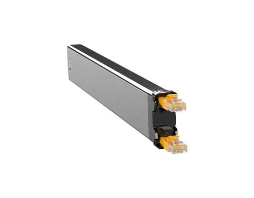 Patchbox 365 Kassette C6A UTP Gelb 0.8m Slimpatchkabel, passend PBXFRAME365