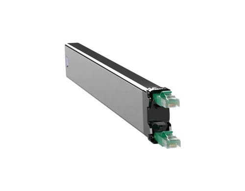 Patchbox 365 Kassette C6A STP Grn 0.8m Slimpatchkabel, passend PBXFRAME365