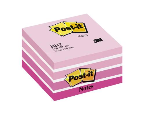 3M Post-it Wrfel pink 1 Block  450 Blatt, 76x76mm