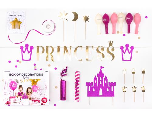 Partydeco Decorations Set Princess 9-teilig, pink
