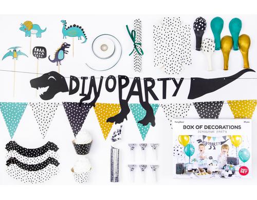 Partydeco Decorations Set Dinosaurs 10-teilig, farbig