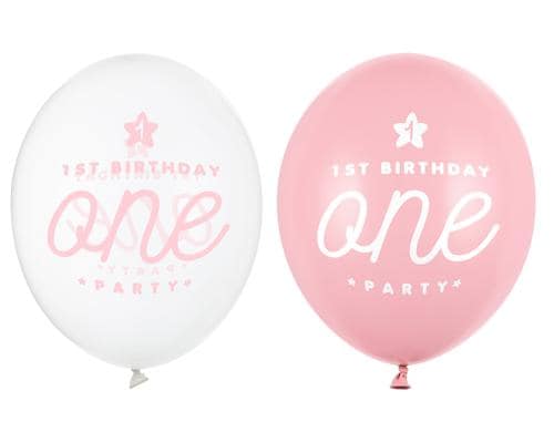 Partydeco Ballons One, pastell-pink, tran. D: 30 cm, 50 Stck