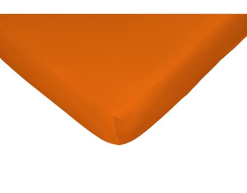 Fixleintuch Jerry orange 140-160x200 cm 100% BW-Single-Jersey, Gummizug