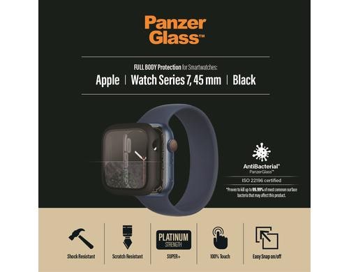 PanzerGlass Apple Watch Full Body Case Black, fr Apple Watch 7/8 (45mm)