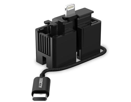 Alldock Click-Adapter USB-C zu Lightning 35cm