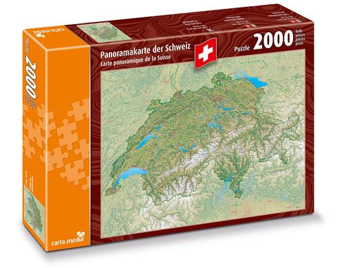 Panoramakarten Schweiz 2000 Teile