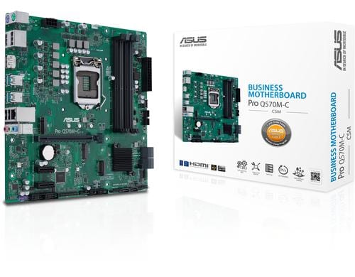 ASUS PRO Q570M-C/CSM, mATX, LGA1200 Intel Q570, 4x DDR4, PCI-E 3.0