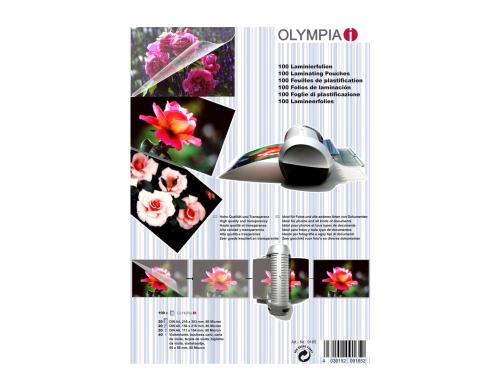 Olympia Laminierfolien - Set Inhalt: Folie DIN A6-A4 und Visitenkarten