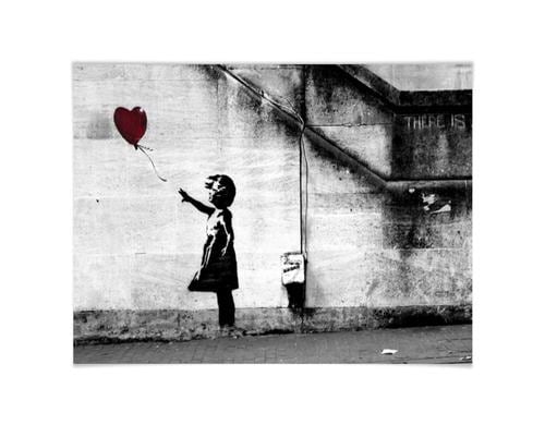 Trenddeko Poster Banksy - Girl with ballon 50x40cm