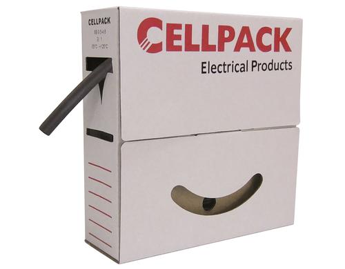 Cellpack, Schrumpfschlauch 12-4, 8m Spenderbox, schwarz