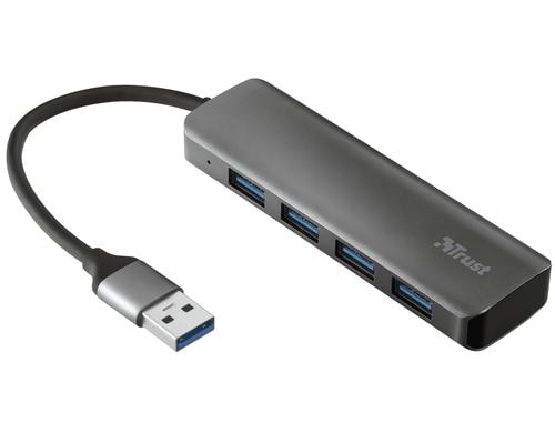 Trust Halyx USB 3.2 Gen1-Hub mit 4-Port schwarz