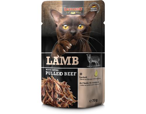 Leonardo Nassfutter Lamm & Pulled Beef 70g 
