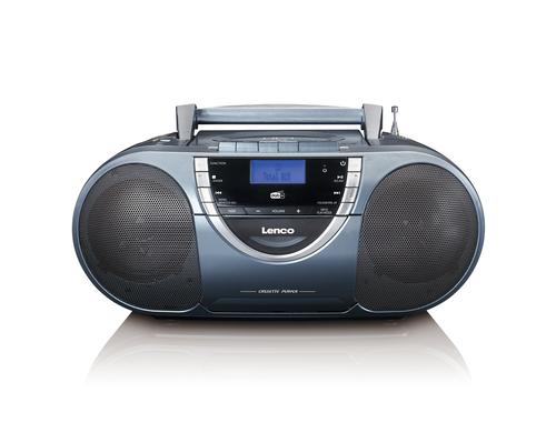 Lenco SCD-6800, DAB+ Radio, grau DAB+ Radio, CD-Player, Kassette