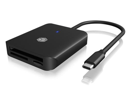 ICY BOX IB-CR403-C3, USB3.2 Multi-Kartenl. USB Type-C, schwarz, 3 Slots