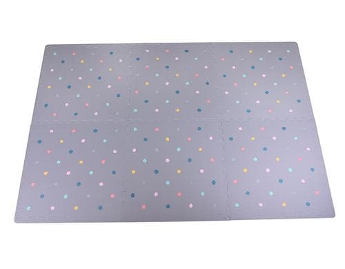 Spielmatte Puzzlematte grau Punkte ca. 178 x 120 cm