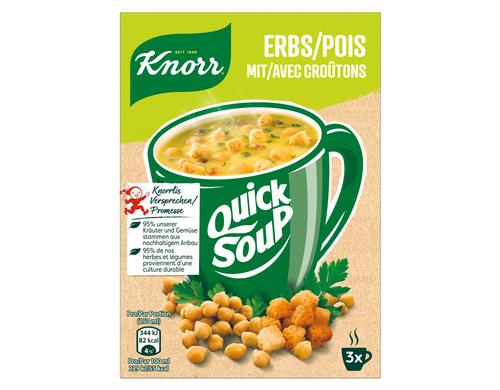 Quick Soup Erbs mit Crotons 3 x 1 Portion
