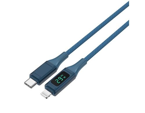 4smarts USB 2.0 USB-C Kabel, 1.5m DigitCord bis 30W, 1.5m, MFI, dunkelblau