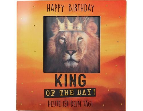 Depesche 3D Klappkarten Musik und Licht Happy Birthday King of the day