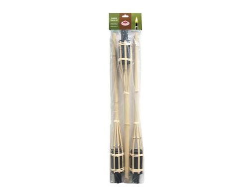 Bambusfackel, Set aus drei 6,0 x 6,0 x 62,5 cm
