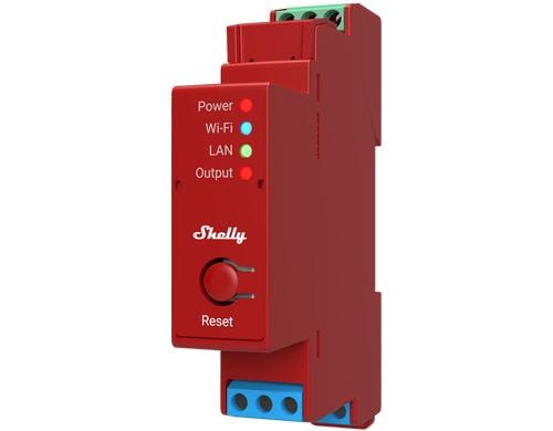 Shelly Pro 1PM LAN und WiFi-DIN-Rail Switch 1-fach Schaltaktor mit Leistungsmessung, BT