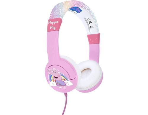 OTL Peppa Glitter Rainbow Headphones Peppa Pig, Kindergerecht, Over-Ear