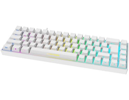 Deltaco TKL Gaming Keyboard WK95R Wireless CH-Layout, white