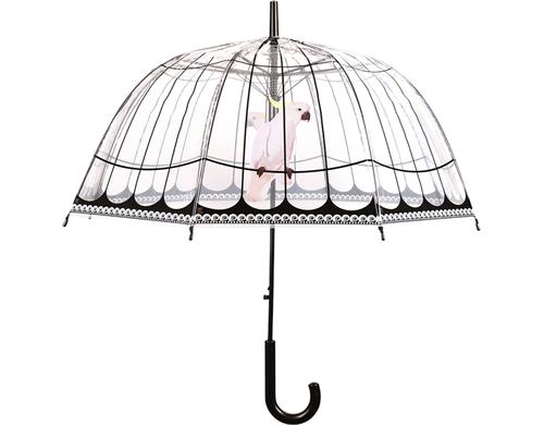 Esschert Design Regenschirm Vogelkfig transparent, 81x84x83.3 cm (LxHxB)