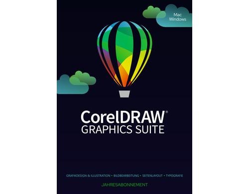 CorelDraw Graphics Suite 365 Day 05-50 User, Win/MAC, 1 Jahr, RNW, ML